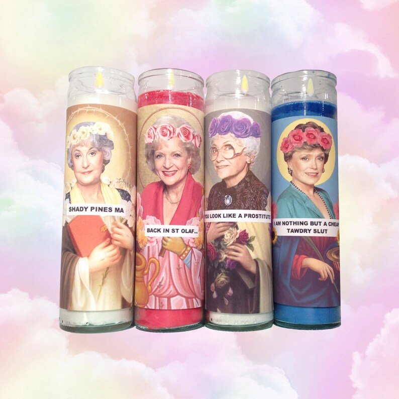 GIRLS OF GOLD prayer Candle Set Etsy