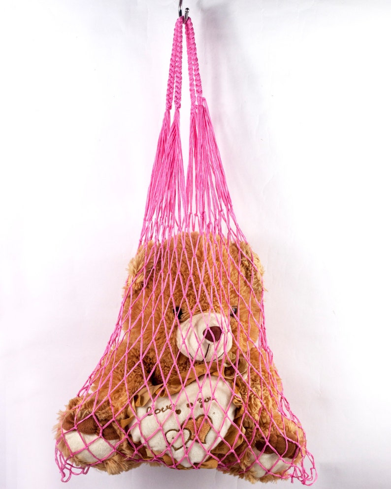 Bag of toys Eco friendly Natural Cotton Net Bag Reusable Etsy