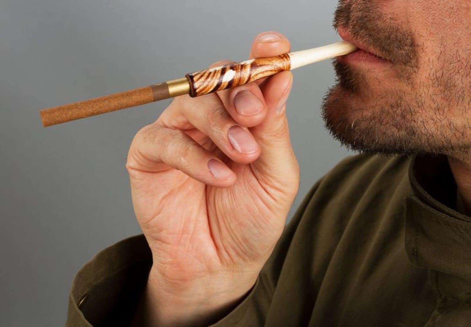 Cigarette holder mouthpiece Wooden cigarette holder Natural Etsy