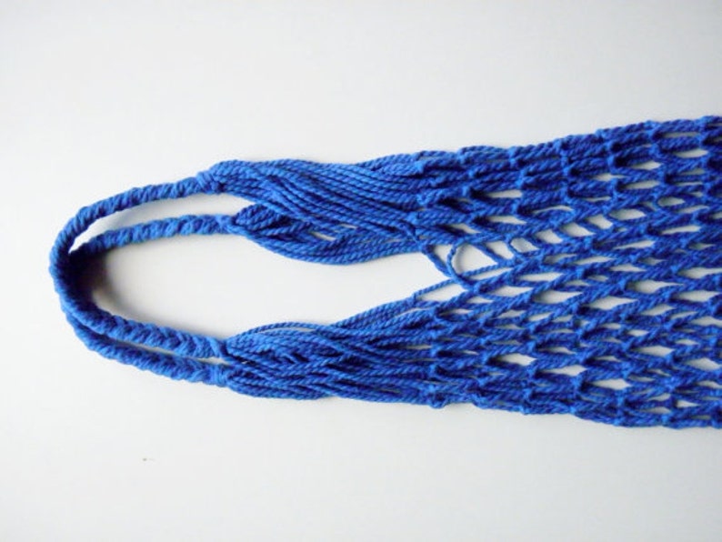 Reusable Grocery Tote Bag #x44 Blue Bag Shopper coton bag String bag