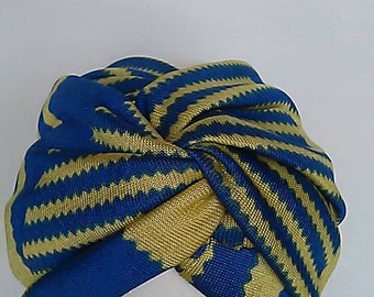 Blue and Yellow Headband
