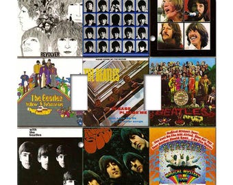 The Beatles Light Switch Cover. A great compilation of Beatles images. Nostalgia, light switch plate, switchplates, light switch plates, H77
