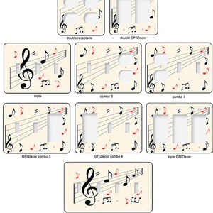Music Switchplates, Music Notes, Light Switch Covers, Switch Plate ...