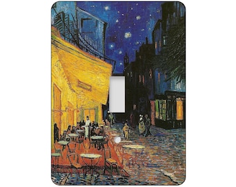 Vincent van Gogh, Cafe Terrace At Night, Classic Art, light switch covers, switchplates, light switch plates, CA12