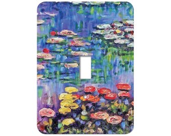 Claude Monet, Water Lilies, Waterlilies, Classic Art, Painting, Monet, impressionist, switch covers, switchplates, switch plates, CA23
