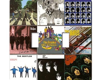 The Beatles Light Switch Cover. A great compilation of Beatles images. Nostalgia, light switch plate, switchplates, light switch plates, H76