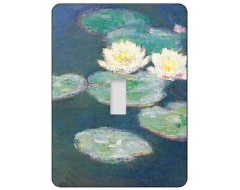 Claude Monet, Water Lilies, Waterlilies, Monet, Classic Art, Painting, impressionist, switch covers, switchplates, switch plates, CA08
