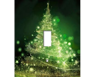 Christmas Switchplates  This switchplate features sparkly Christmas trees designed to add sparkle to your Christmas decor. SP136
