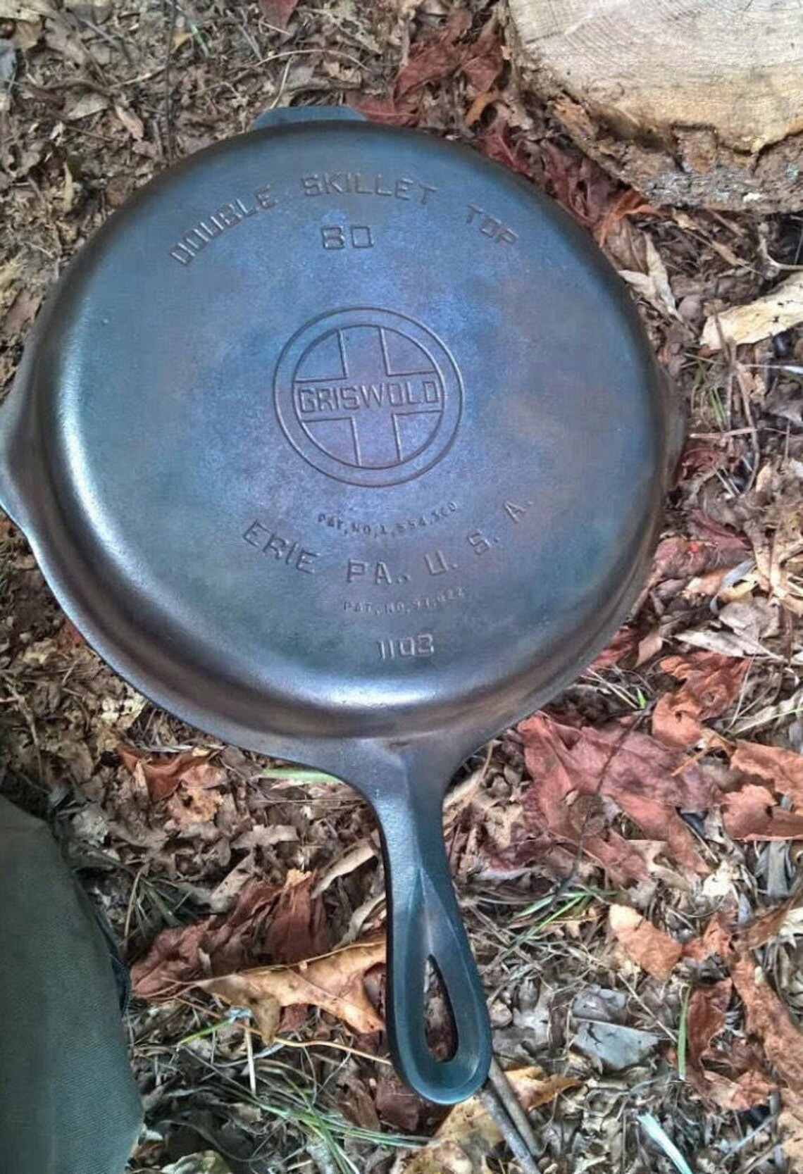 Griswold No 80 Double Skillet 1102&1103 Etsy