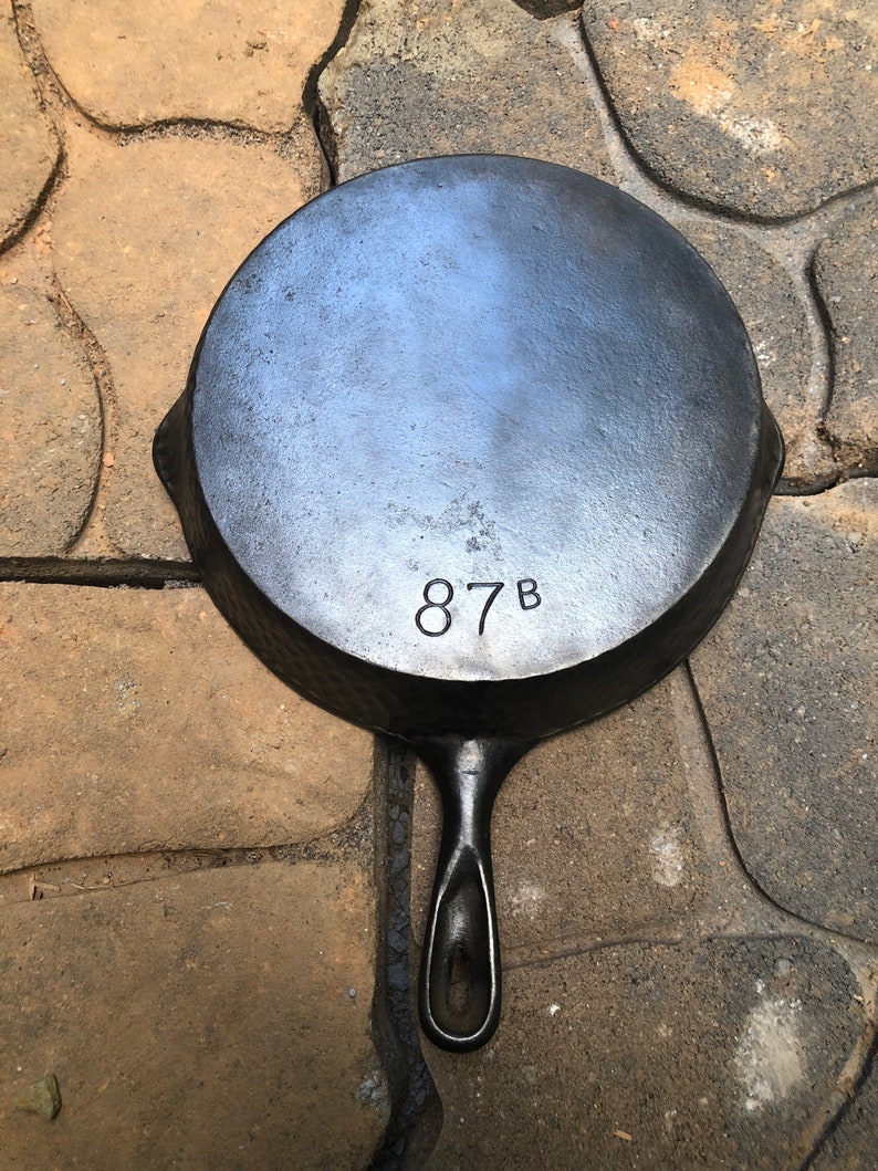 Chicago Hardware Hammered Cast Iron Skillet Etsy
