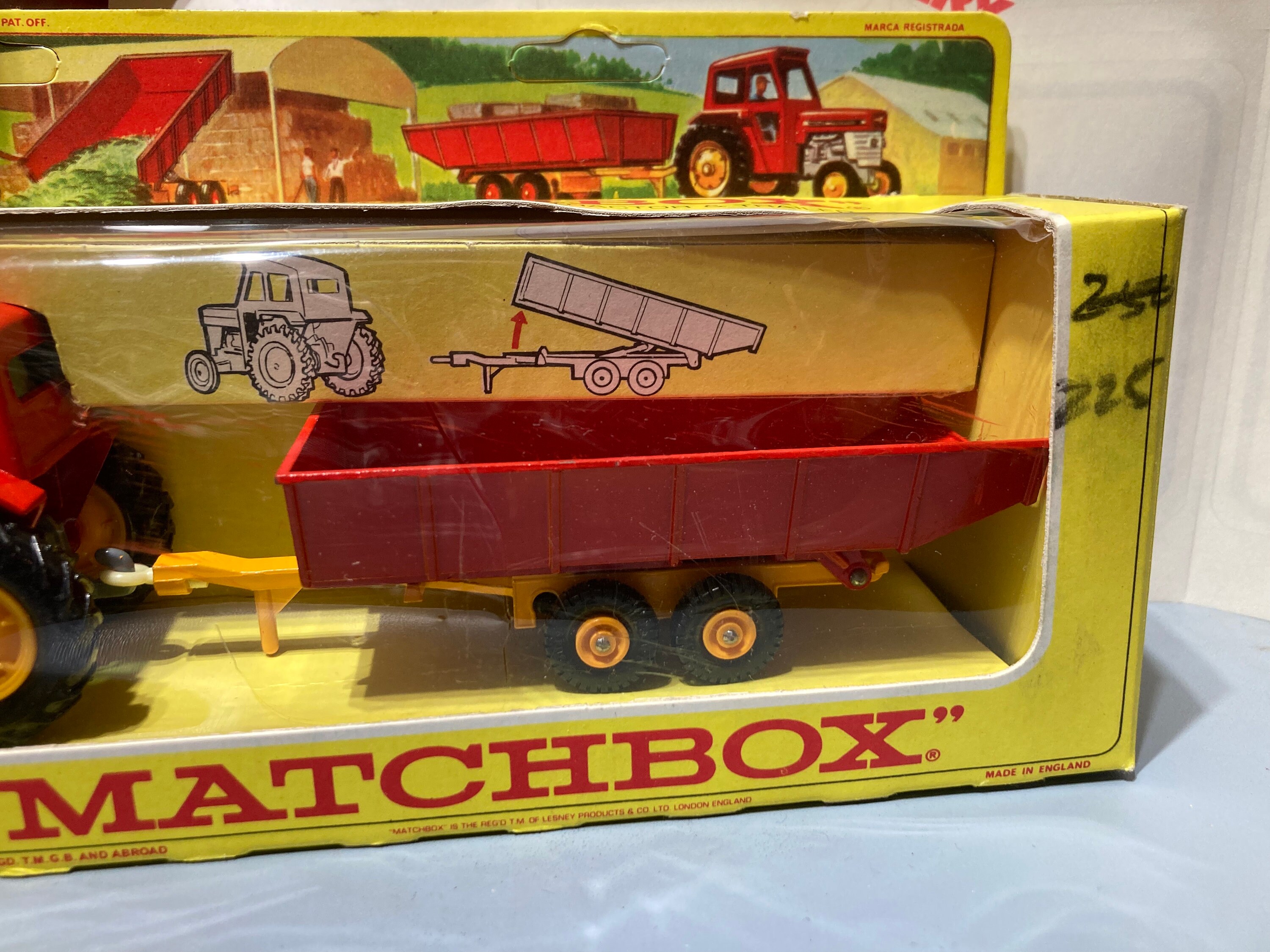 Vintage Matchbox King Size Massey Ferguson Tractor and