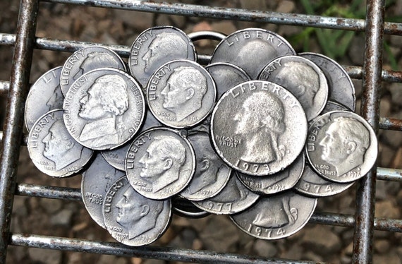 1979 Coin Cluster Belt Buckle The Great American Buckle Company Chicago