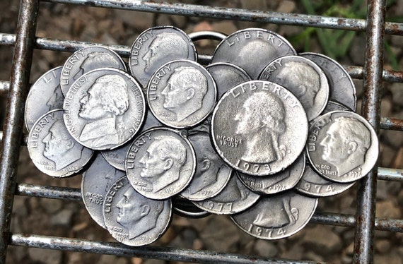 1979 Coin Cluster Belt Buckle The Great American … - image 1