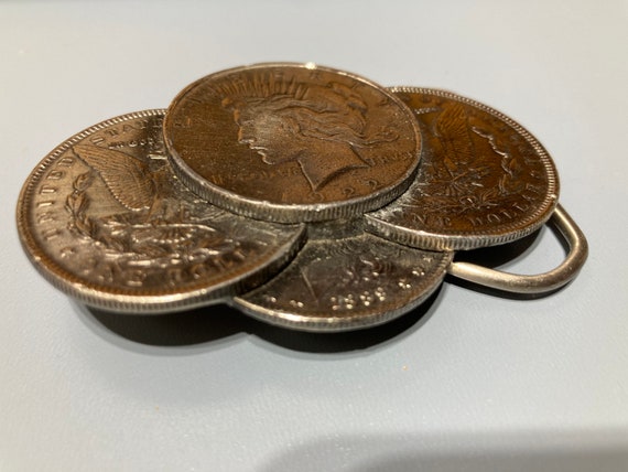 1983 Coin Cluster Belt Buckle the Great American Buckle Company
