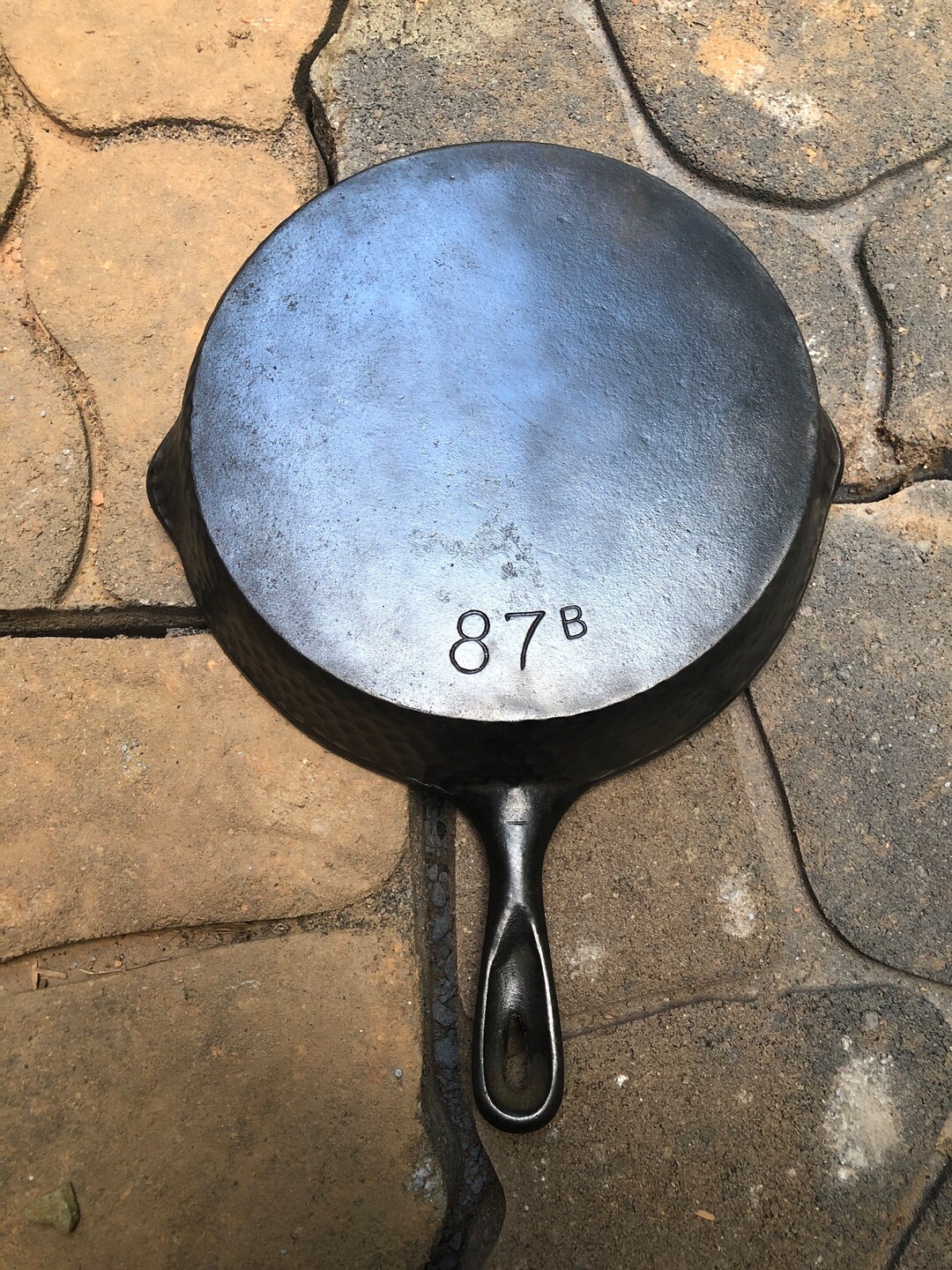Chicago Hardware Hammered Cast Iron Skillet Etsy
