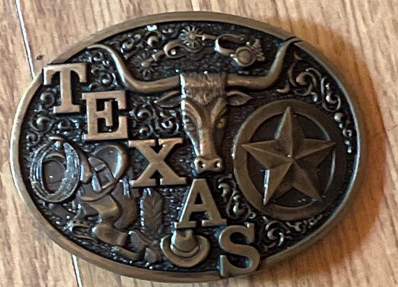 Montana Silversmiths TEXAS Belt Buckle
