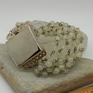 Pulseira vintage de miçangas com vários fios