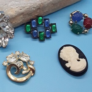Vintage LOT de componentes de joyería