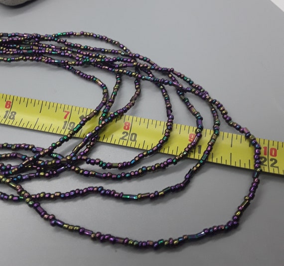Vintage multi strand beaded necklace - image 3