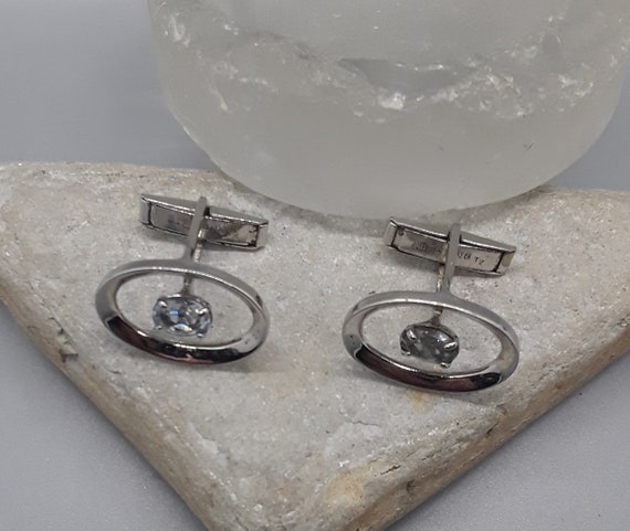 Vintage sterling silver cufflinks - image 3