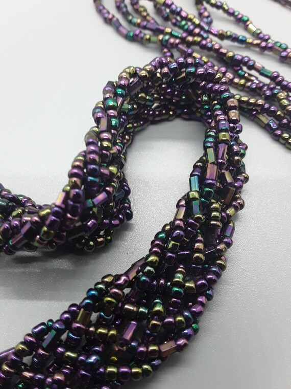 Vintage multi strand beaded necklace - image 2