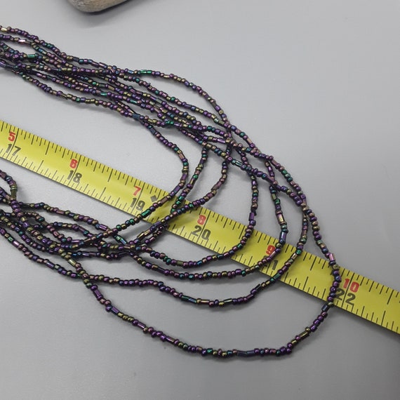 Vintage multi strand beaded necklace - image 5