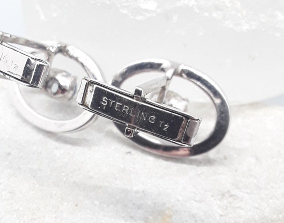 Vintage sterling silver cufflinks - image 8