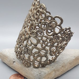 Vintage flower cuff bracelet