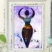 Moon Goddess, INSTANT DOWNLOAD Printable Spiritual, Pagan, Wicca, Witchcraft, Art Printables "Moon Goddess 1" Kathy Morton Stanion EBSQ