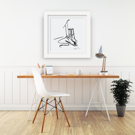 Open Mic / Karaoke Painting INSTANT DOWNLOAD / Printable Etsy