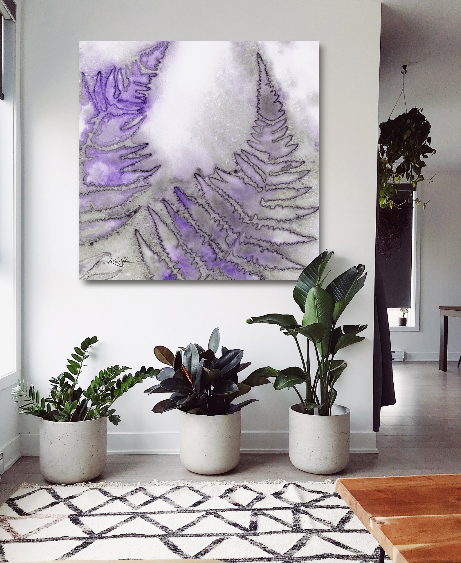 Large Abstract Leaf Wall Print Gallery Wall Art Printable | Etsy