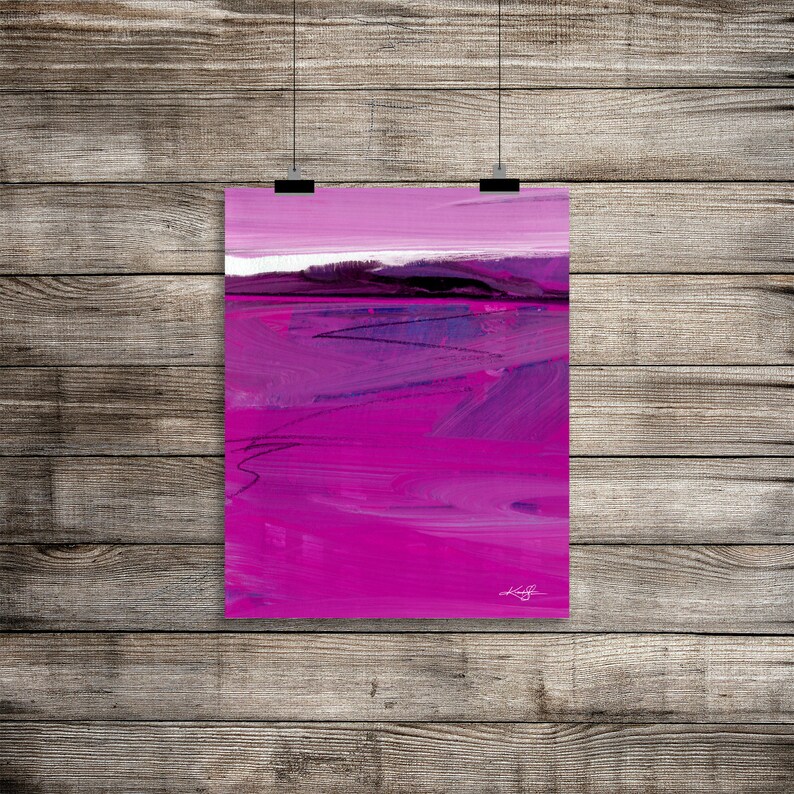 Large Landscape Abstract Art Minimalist Watercolor Painting Etsy