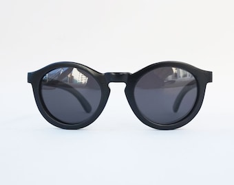 NOIRWAY: Black Bamboo Wood Sunglasses