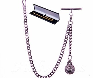 アクセサリー Porter classic  WATCH CHAIN Porter Classic - ALBERT 3 WAY WATCH CHAIN SINGLE (SILVER