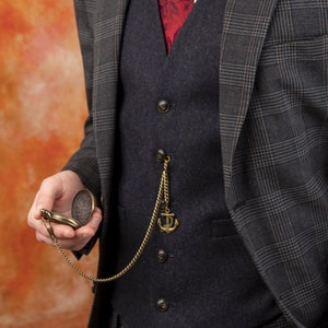 Pocket watch chain for waistcoat hot sale