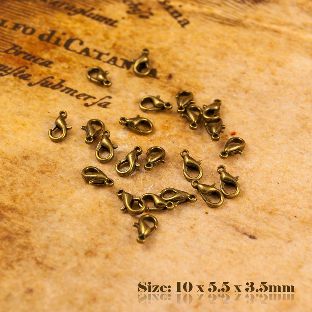 Buy 25pcs Antique Vintage Style Bronze Lobster Clasps 001  Online in India