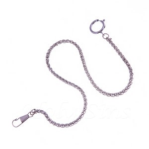 Brand New Silver Colour Single Albert Pocket  Watch Chain 164
