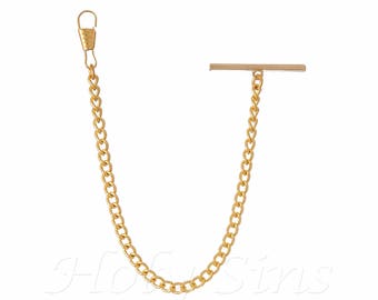ManChDa Taschenuhr Albert Kette Taschenuhr Und Kette, T-Bar Kette Mit