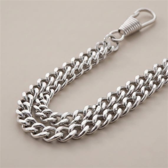 Silver Pipe＆Ashtray チェーン set Peaky Blinders Silver Colour Single Albert Pocket Watch Chain With