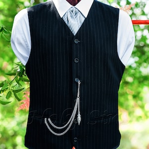 Suit pocket watch chain sales