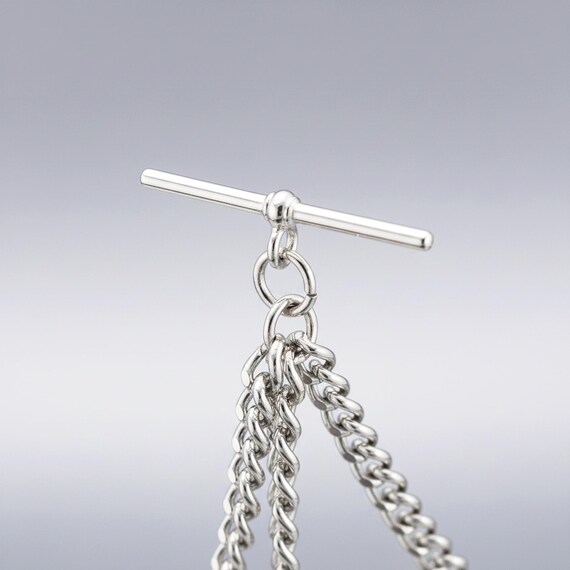 Peaky Blinders Silver Colour Single Albert Pocket Watch Chain With