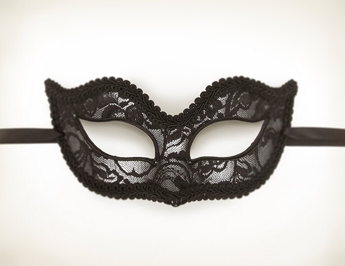 Silver And Black Lace Masquerade Mask Silver Venetian Mask | Etsy