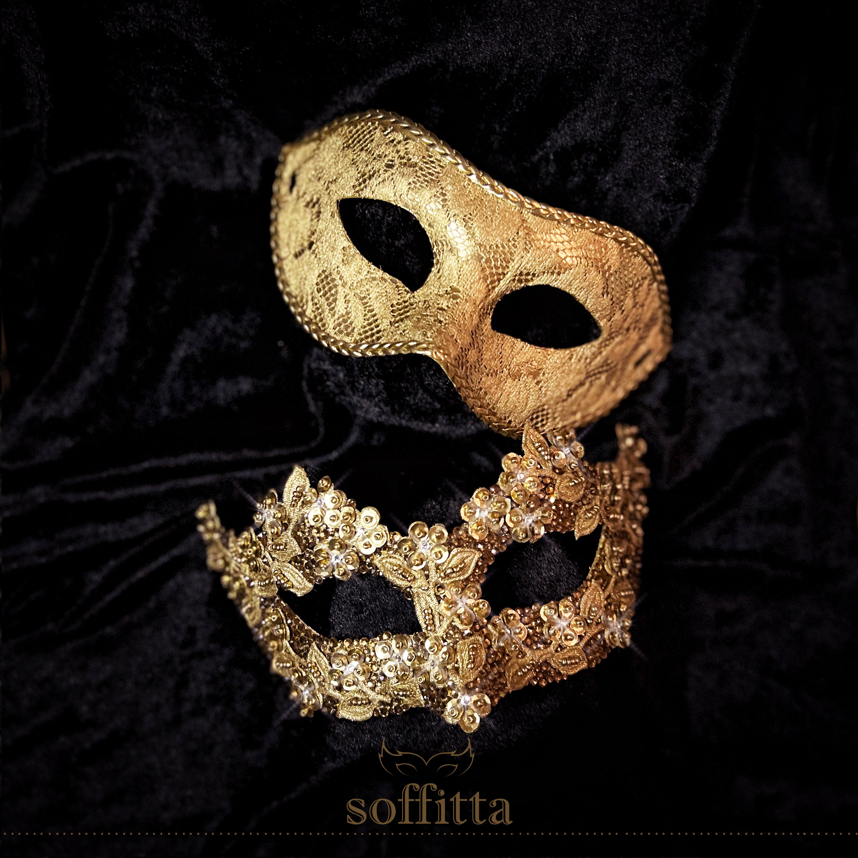 Gold Masquerade Ball Masks