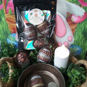 Dark chocolate coconut Easter egg wax melts pouch strong scented wax melts for wax warmer gift for easter wax melts chocolate wax melts