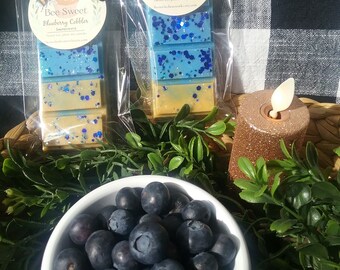 Handmade Blueberry Frosting Wax Melts Snap Bar – 55g, High Fragranced Tarts For Home Scenting