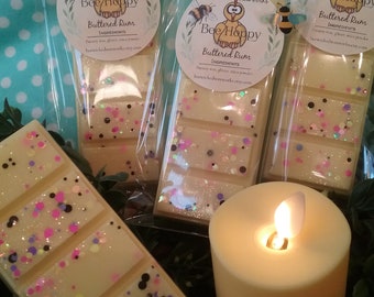 Buttered rum snapbar wax melt strong scented wax melts for wax warmer gift for easter wax melt snapbar vanilla cake scented bakery wax melts