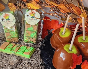 Sticky apple wax melt snapbar strong scented wax melts for wax warmer gift caramel apple scented wax melts fall apple lover wax melts gift
