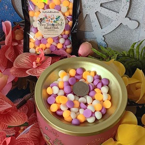 Island petals mini wax melts strong scented wax melts for wax warmer gift for home fragrance strong tropical floral scented wax melts pouch