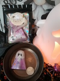 Bewitching berry ghost wax melts strong scented wax melts for wax warmer gift for halloween lover wax melts berry scented wax melts pouch