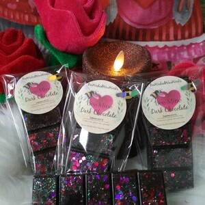 Dark chocolate valentines snap bar holiday wax melt gift for home fragrance for wax warmer strong scented chocolate lover wax melts snap bar